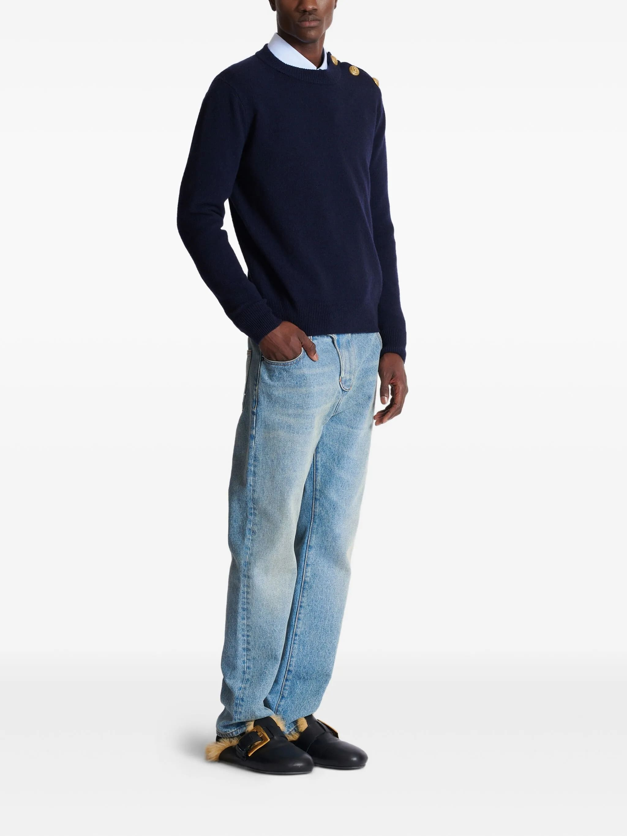 [BALMAIN PARIS] Knitwear FW26 FH1KD010 KI87