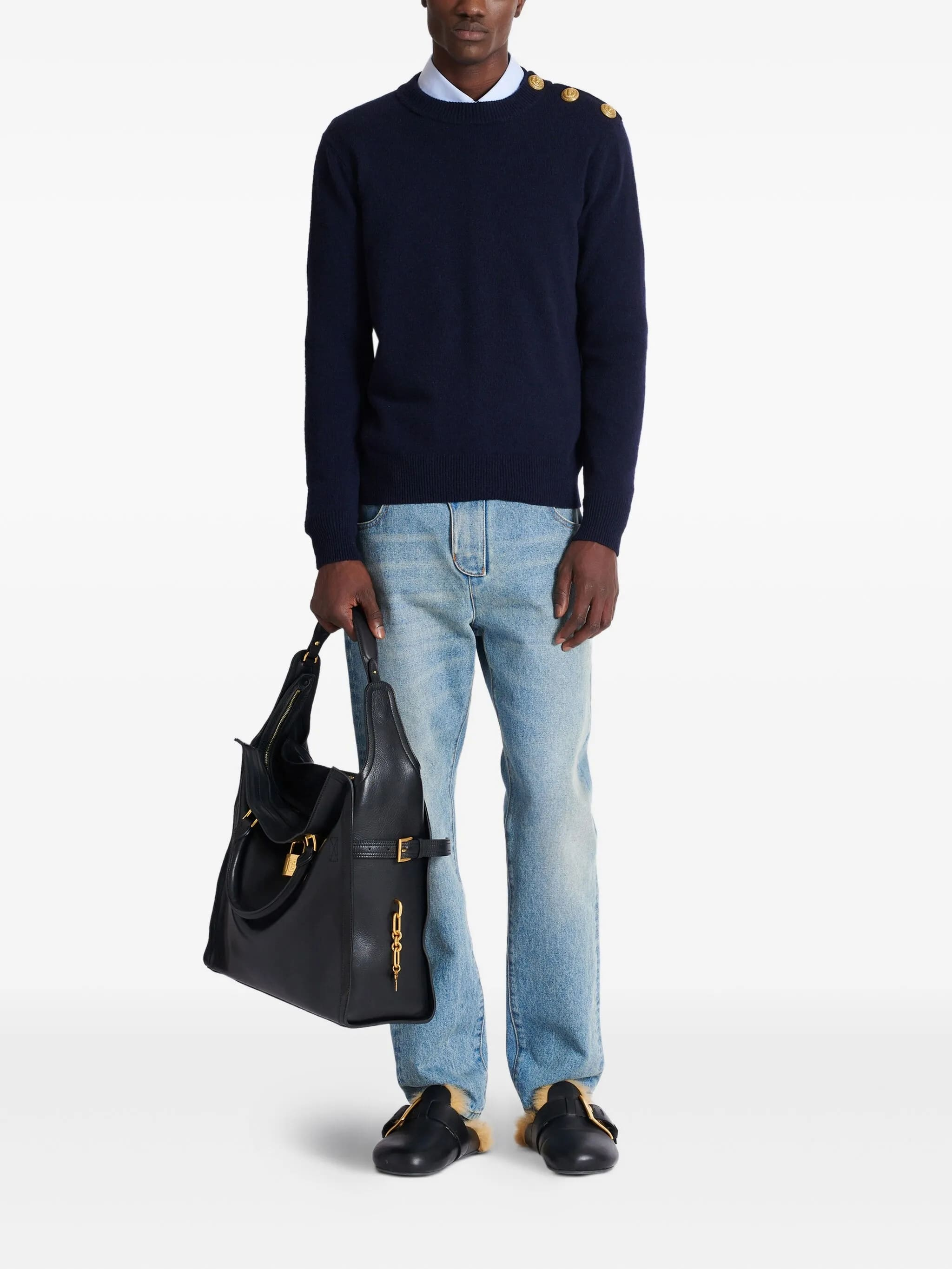 [BALMAIN PARIS] Knitwear FW26 FH1KD010 KI87