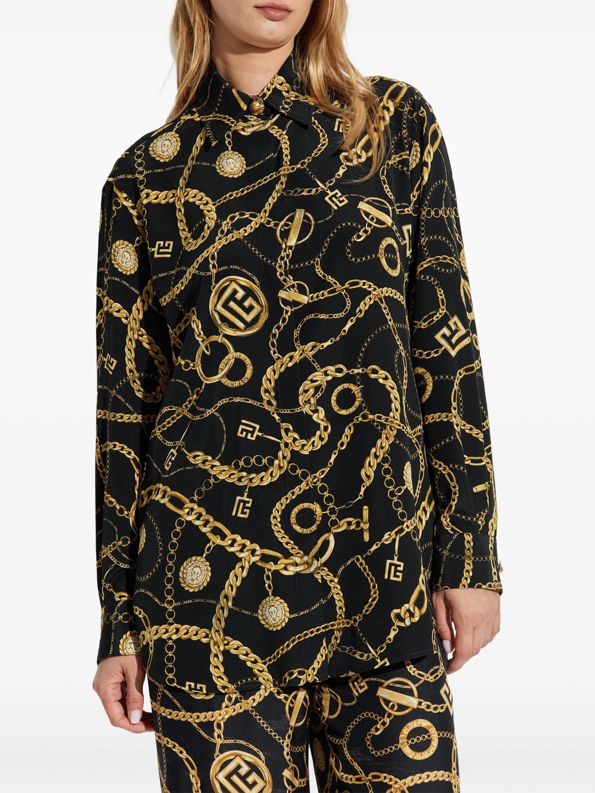[BALMAIN PARIS] Shirts Long Sleeve FW26 FF1HS435 SF00