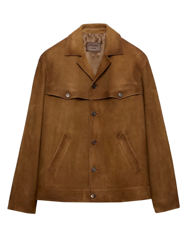 [Prada] Leather Jacket FW26 UPW567 1V97