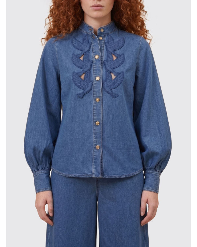 [Zimmermann] Shirt SS26 8761TS26R BAY BLUE