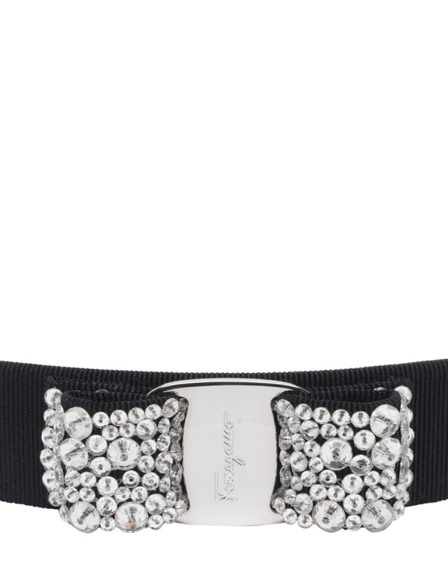 [Salvatore Ferragamo] Pants FW26 524894342759NERO/CRYSTAL