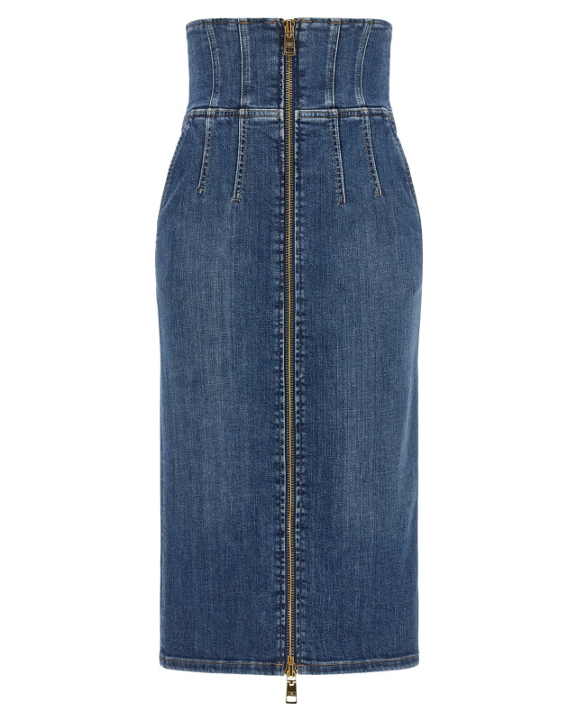 [ELISABETTA FRANCHI] Long skirt FW26 GJ01N66E2139
