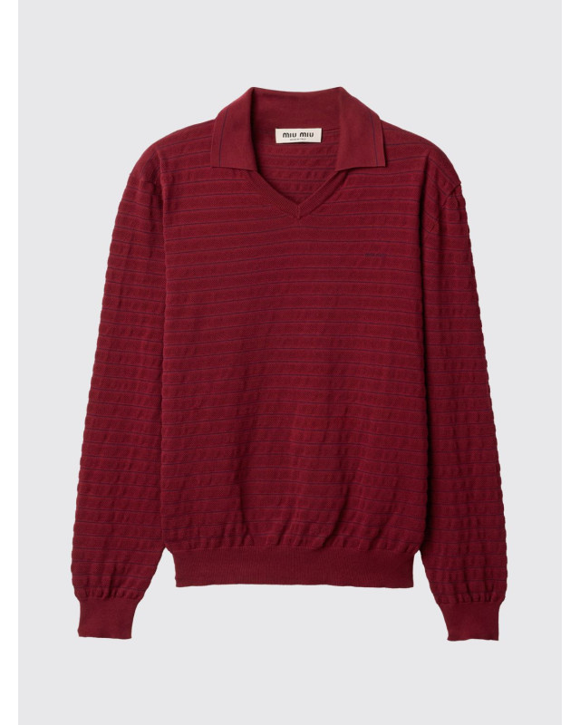 [Miu Miu] T-shirts Long Sleeve FW26 MML05R184Q F0399