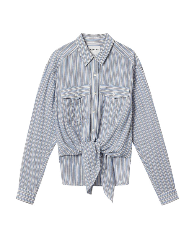 [Marant Etoile] Shirts Long Sleeve SS26 CH0131FFD1I04E30BU