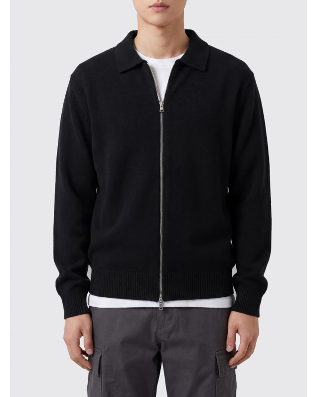 [Howlin] Cardigan SS26 SLIPPERY KNIT BLACK
