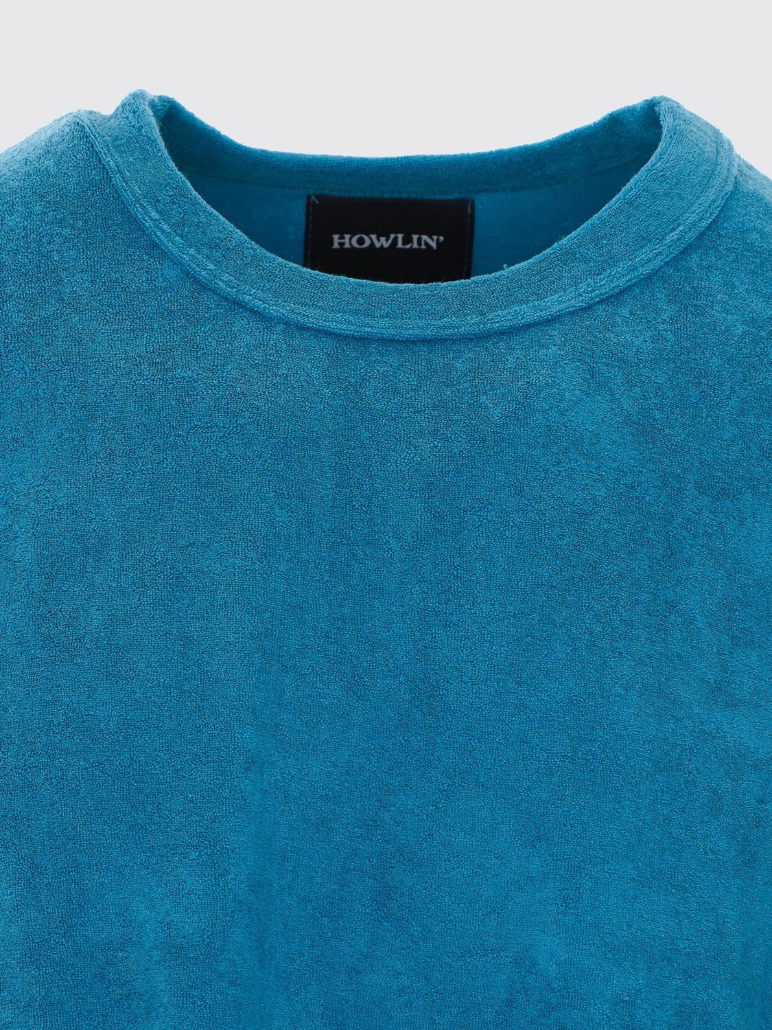 [Howlin] T-shirts Short Sleeve SS26 FONS BOXY FIT AQUA BLUES