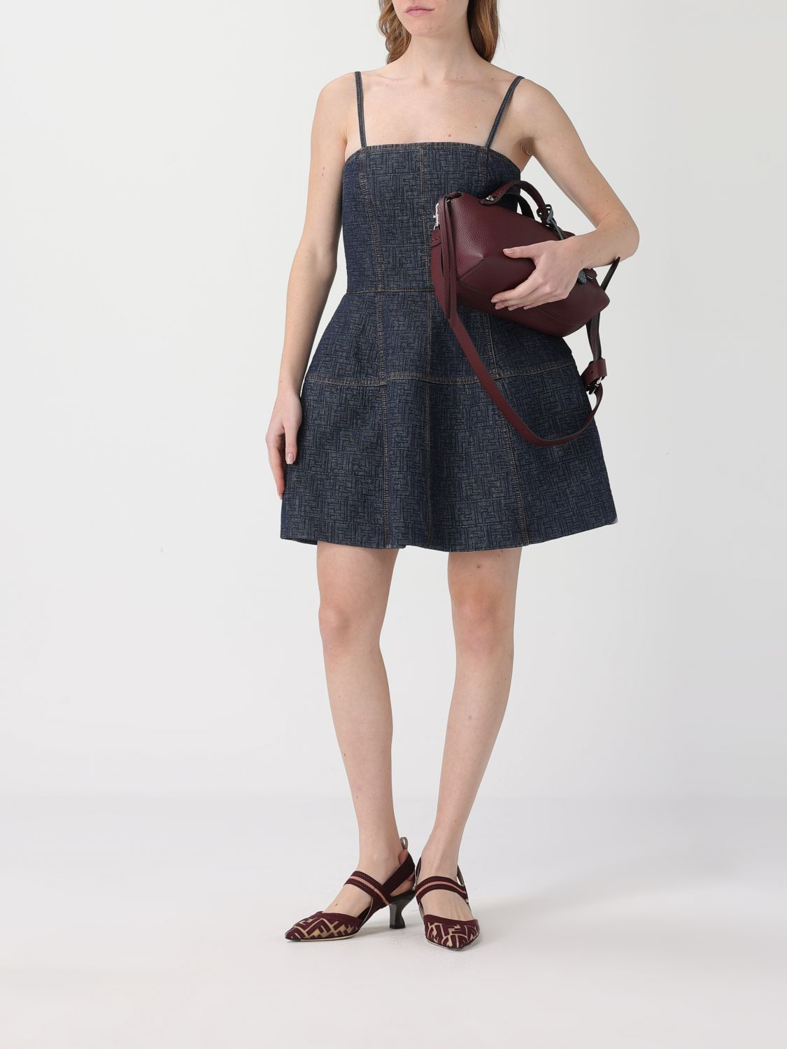 [Fendi] Sleeveless dress SS26 FLD568AW82 F1UKI