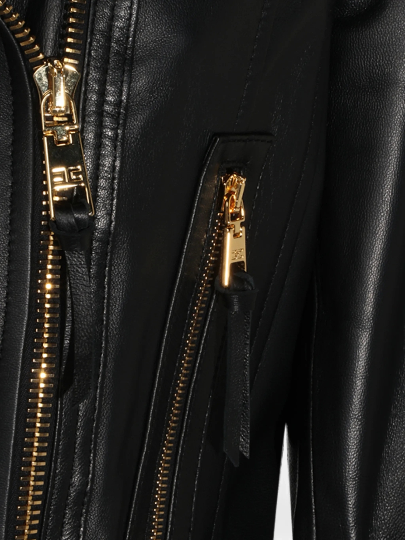 [ELISABETTA FRANCHI] Leather Jacket FW26 GD01Z66E2