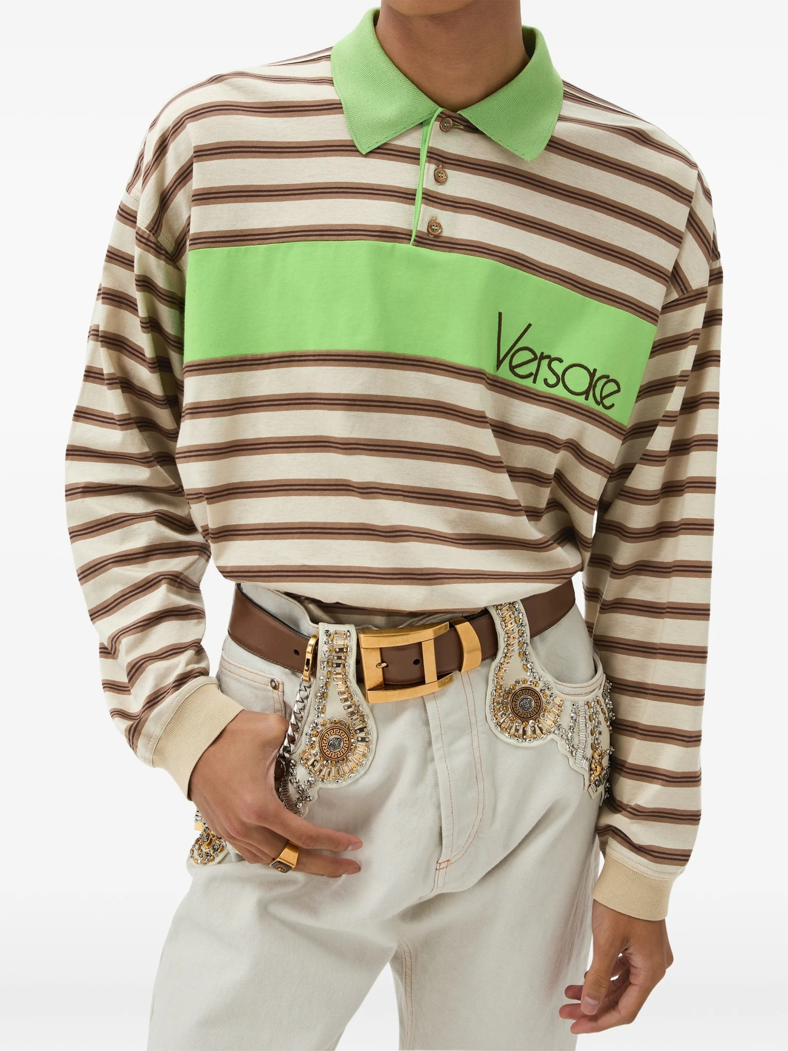 [Versace] T-shirts Long Sleeve FW26 1025512 1A18439