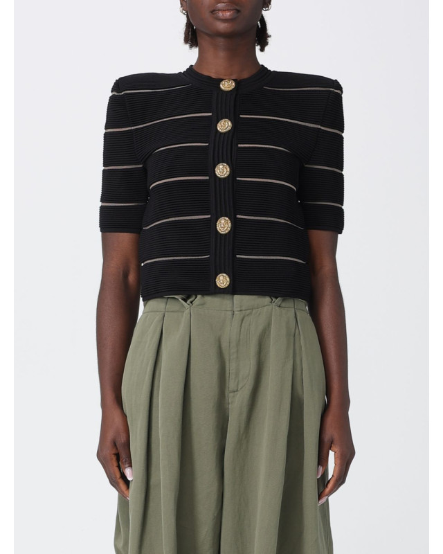 [Balmain] Cardigan SS26 GF0KL285KJ75 0PA