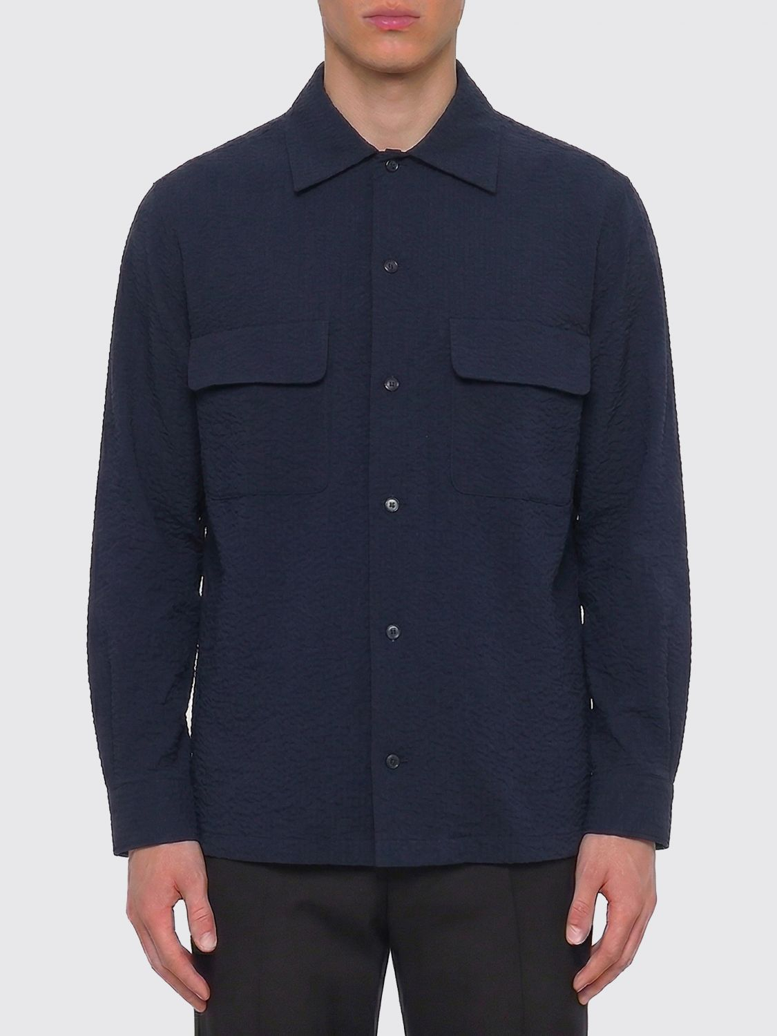 [Giorgio Armani] Shirts Long Sleeve SS26 GM003496TE11186 UB115