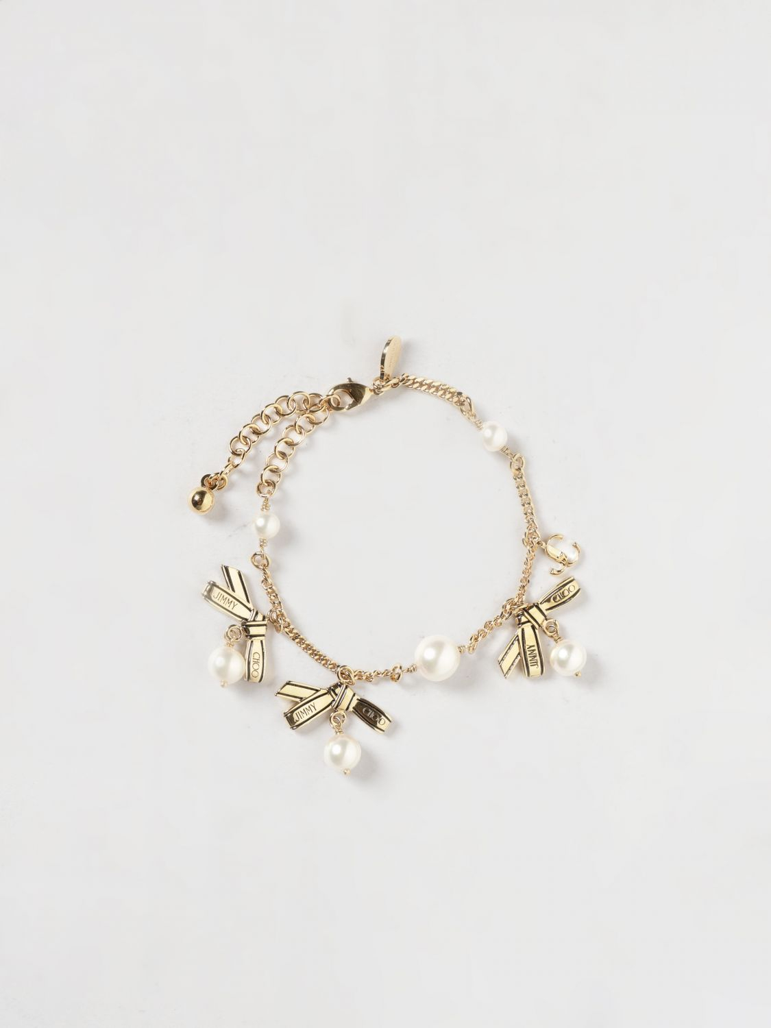 [Jimmy Choo] Bracelet SS26 MULTICHRMRBNBRCLTJKI GOLD/BLACK/WHITE