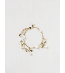 [Jimmy Choo] Bracelet SS26 MULTICHRMRBNBRCLTJKI GOLD/BLACK/WHITE