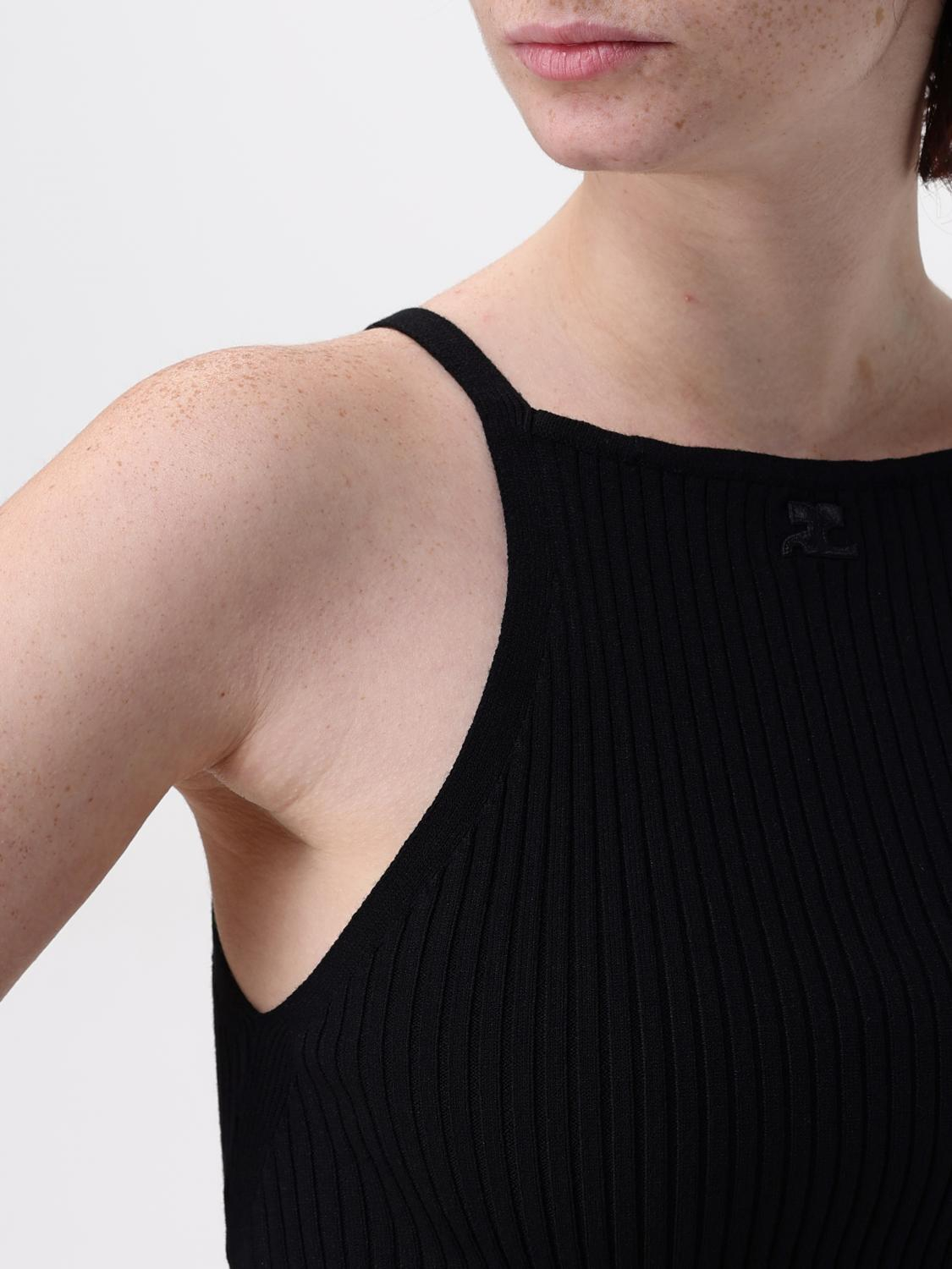 [Courreges] T-shirts Sleeveless SS25 VESMTO042FI0001 9999
