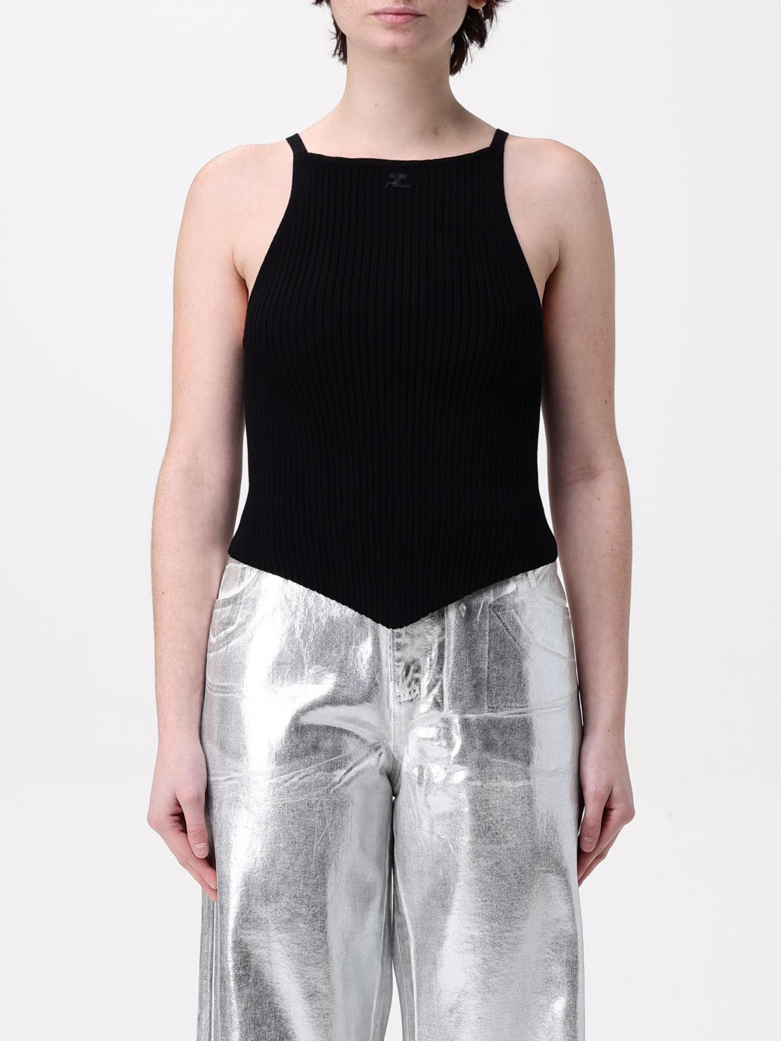 [Courreges] T-shirts Sleeveless SS25 VESMTO042FI0001 9999
