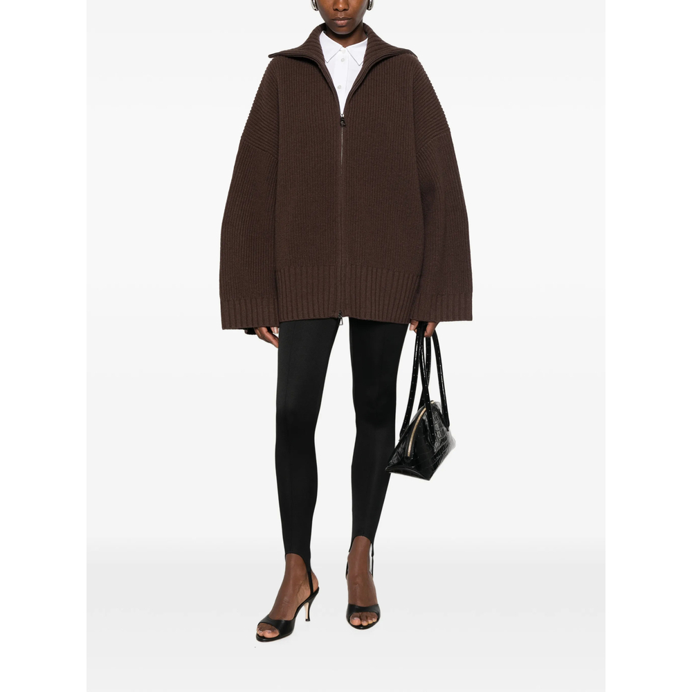 [THE FRANKIE SHOP] Cardigan FW26 VEDA  BROWN
