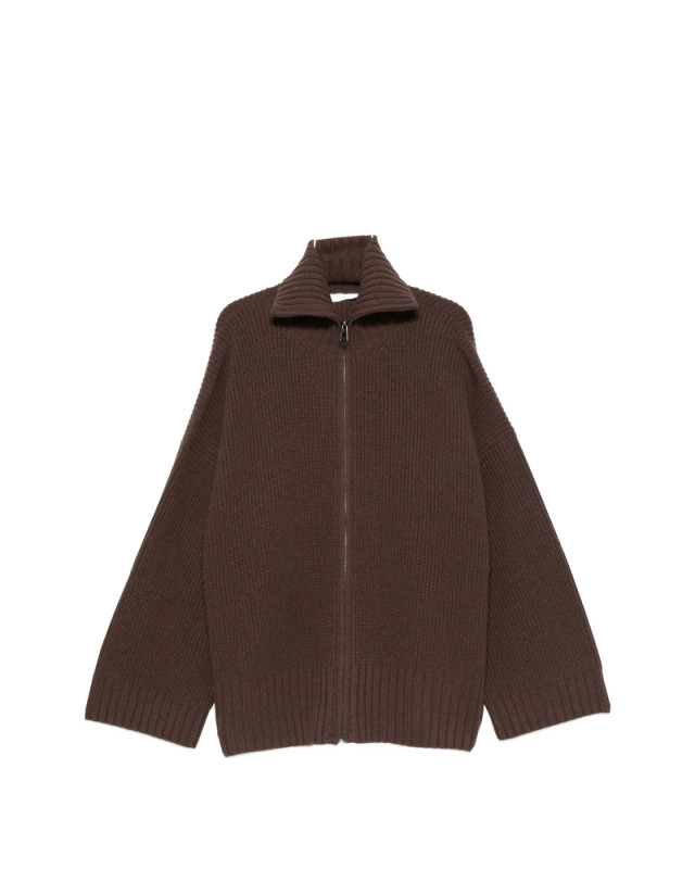 [THE FRANKIE SHOP] Cardigan FW26 VEDA  BROWN