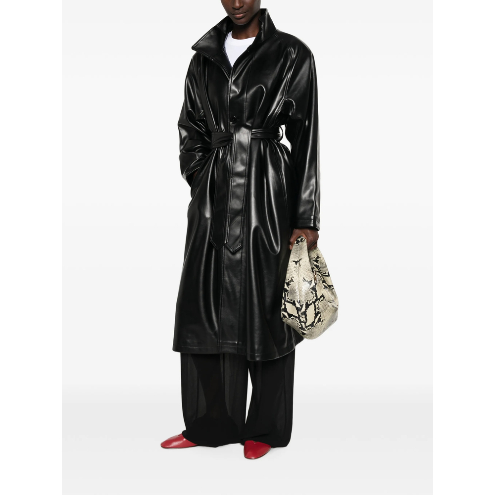 [THE FRANKIE SHOP] Leather Jacket FW26 CALEN  BLACK