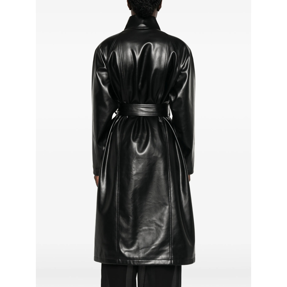 [THE FRANKIE SHOP] Leather Jacket FW26 CALEN  BLACK