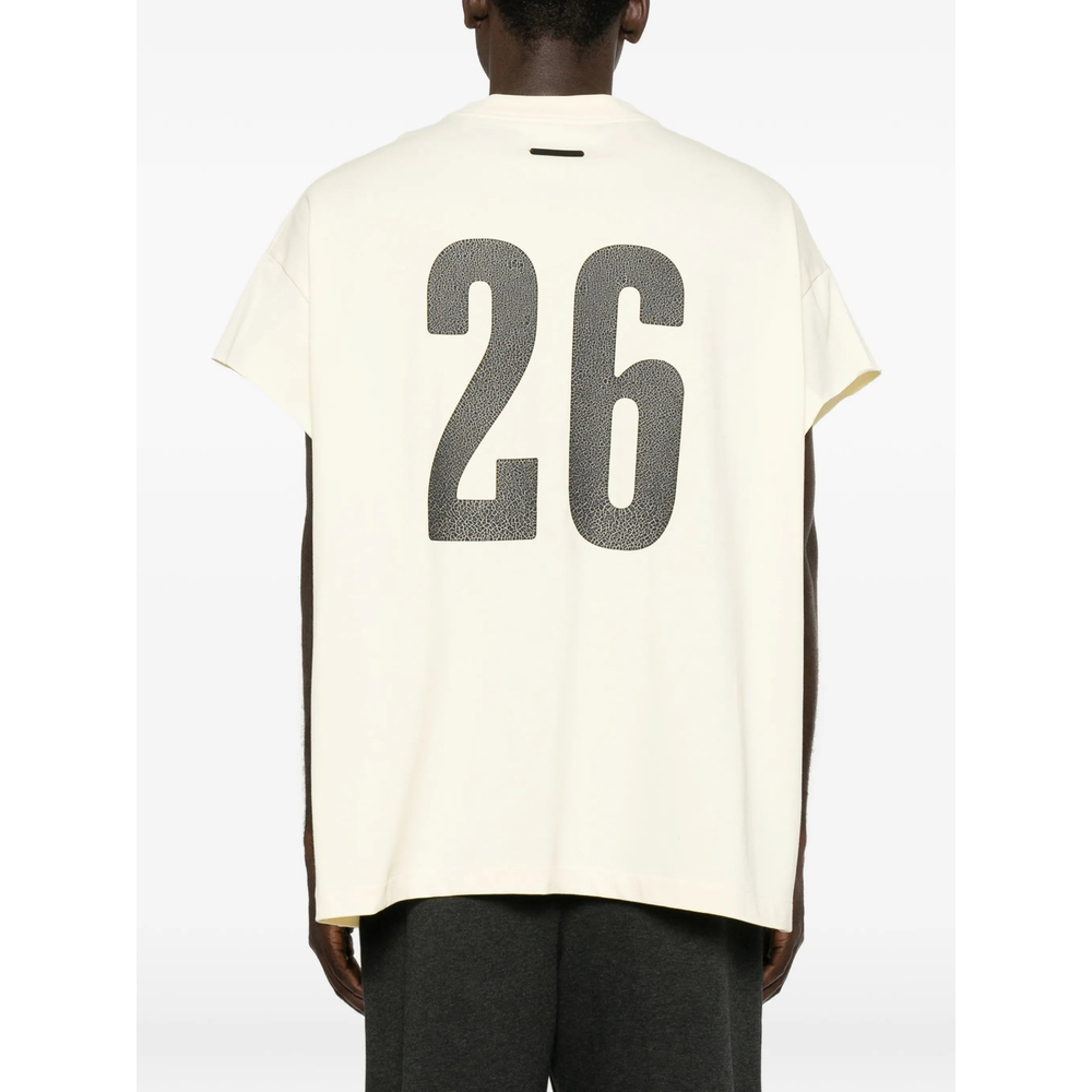 [Fear Of God Essentials] T-shirts Short Sleeve FW26 RW00271  CHALK