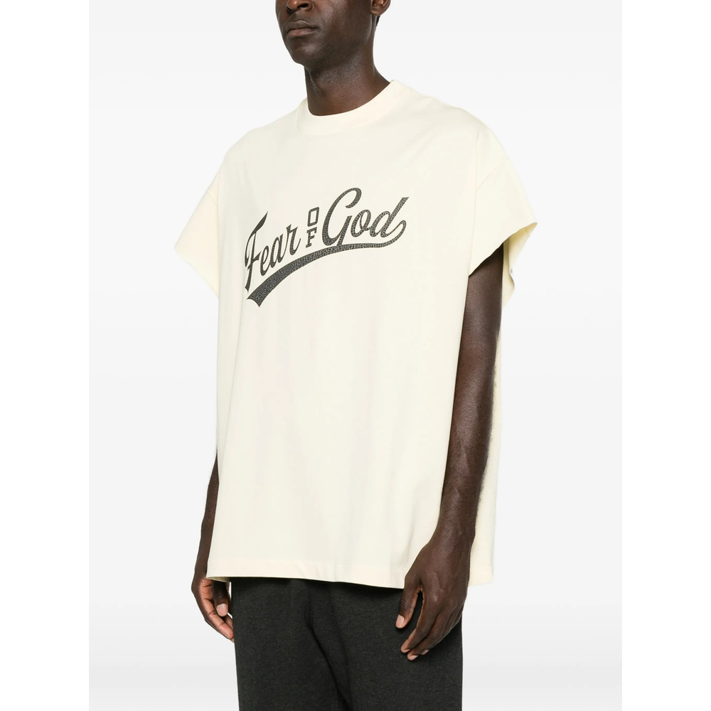 [Fear Of God Essentials] T-shirts Short Sleeve FW26 RW00271  CHALK