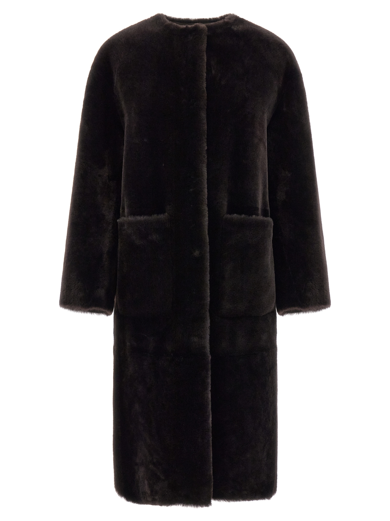 [Blancha] Fur Jacket FW26 26106300CIOCCOLATO
