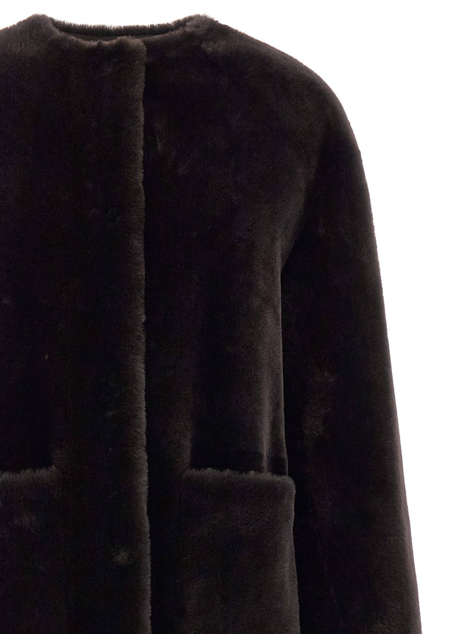 [Blancha] Fur Jacket FW26 26106300CIOCCOLATO