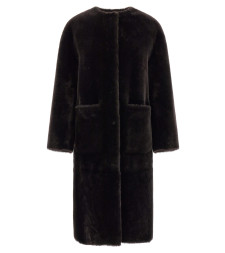 [Blancha] Fur Jacket FW26 26106300CIOCCOLATO