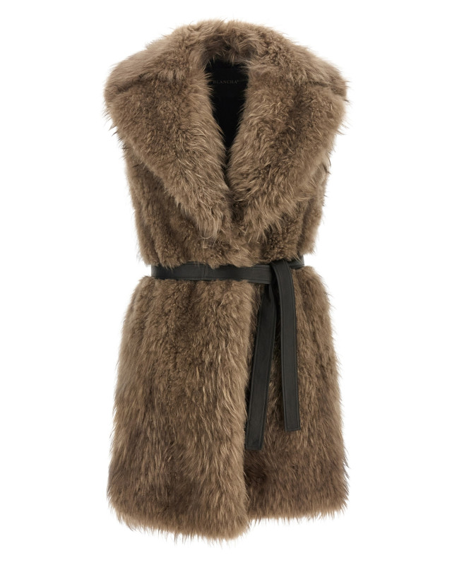 [Blancha] Fur Jacket FW26 26044311NATURALE