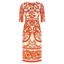 [Dolce & Gabbana] Short sleeve dress FW26 F6EAJTGDDRJS9000
