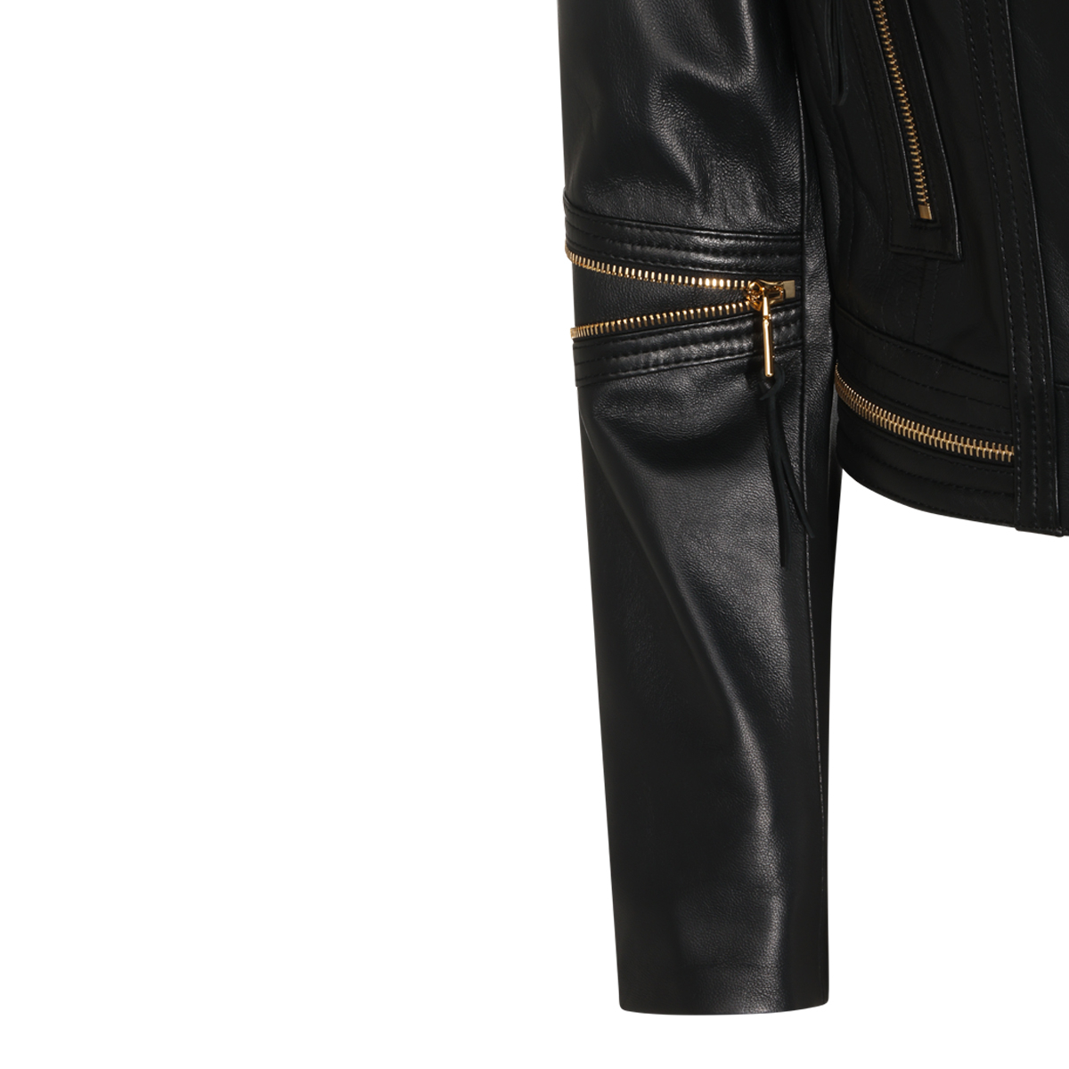 [ELISABETTA FRANCHI] Leather Jacket FW26 GD01Z66E2110