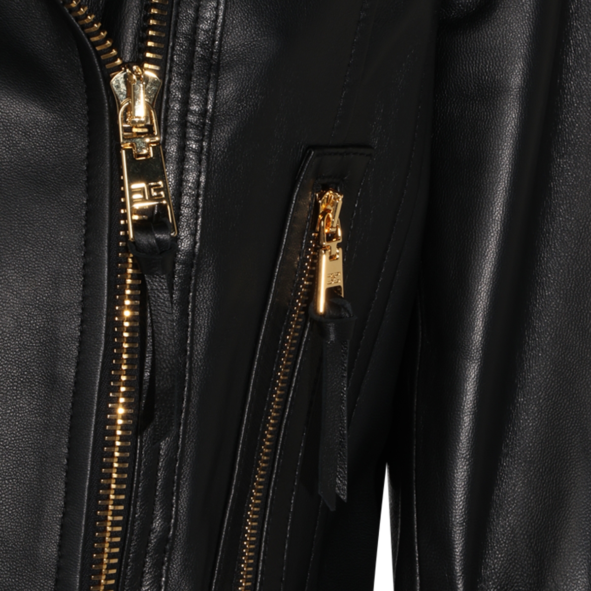 [ELISABETTA FRANCHI] Leather Jacket FW26 GD01Z66E2110