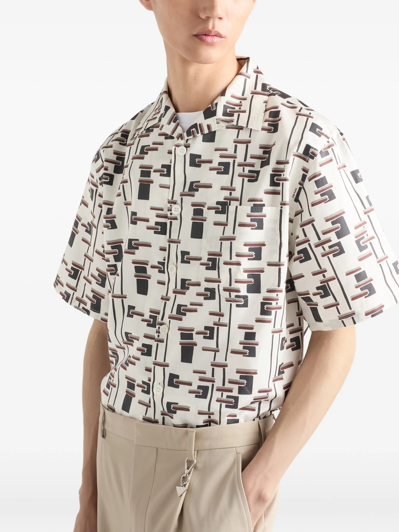 [Prada] Shirts Short Sleeve FW26 UCS414 19GW