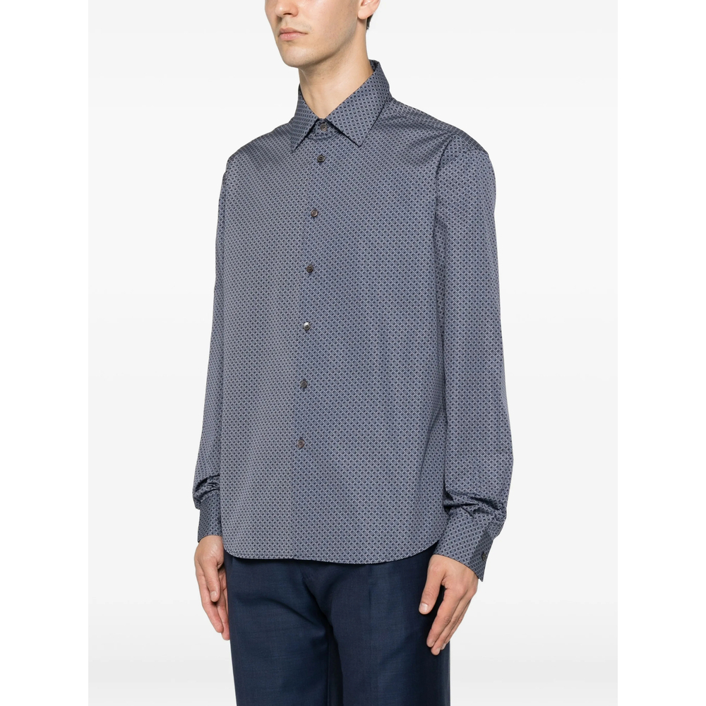 [Ferragamo] Shirts Long Sleeve FW26 144833 0790043 BEIGE