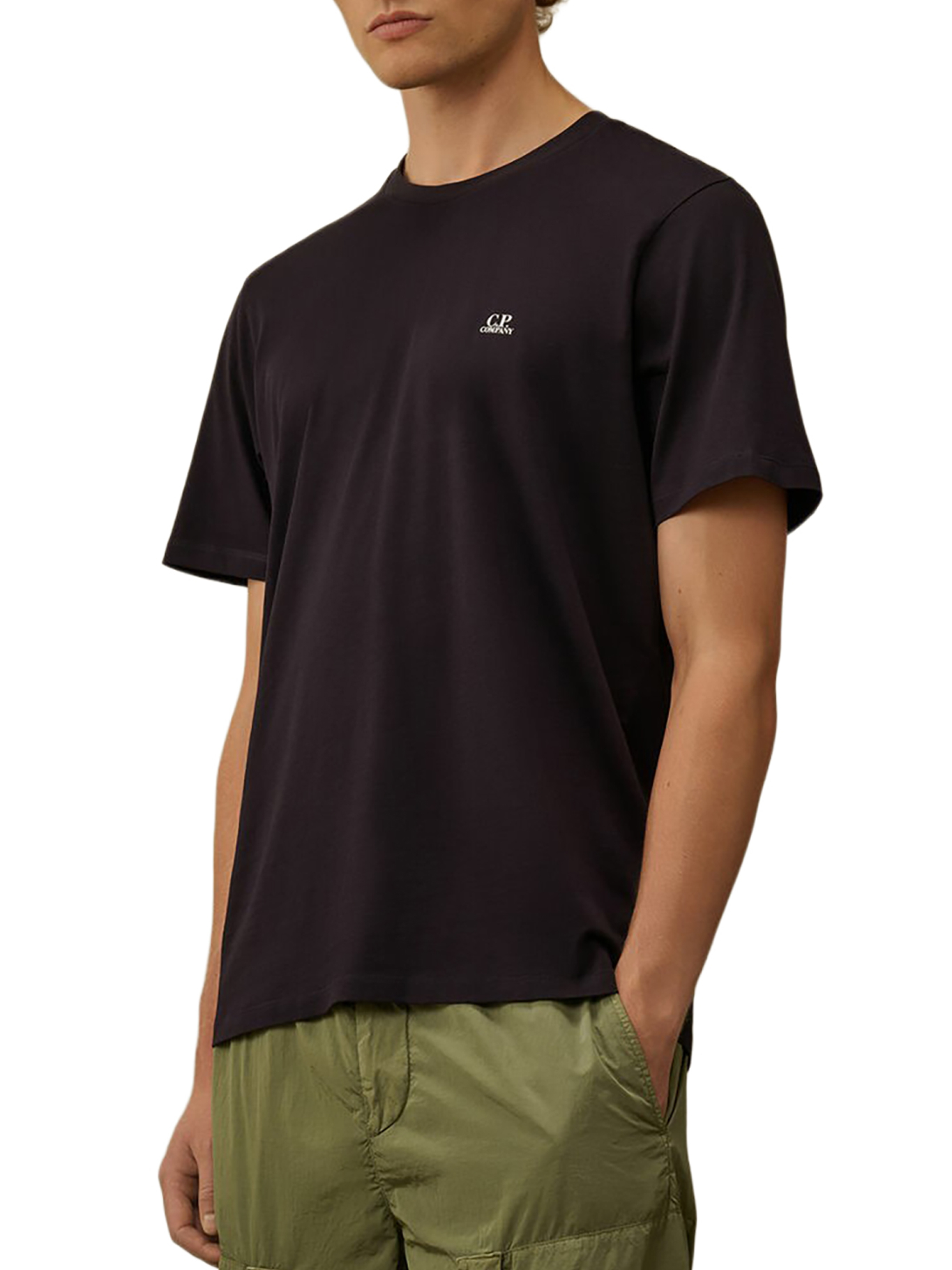 [C.P.COMPANY] T-shirts Short Sleeve FW26 RCCMTS725A005100W888 TOTAL ECLIPSE