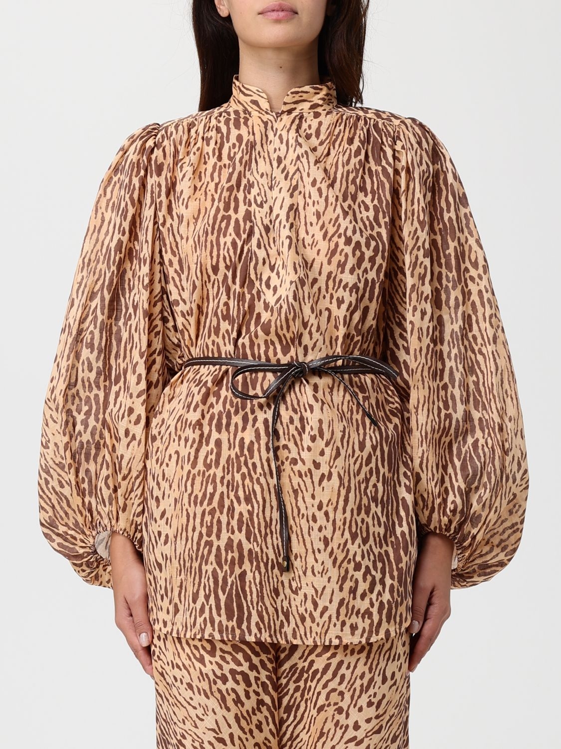 [Zimmermann] Top FW25 3203TSS255 TAN LEOPARD