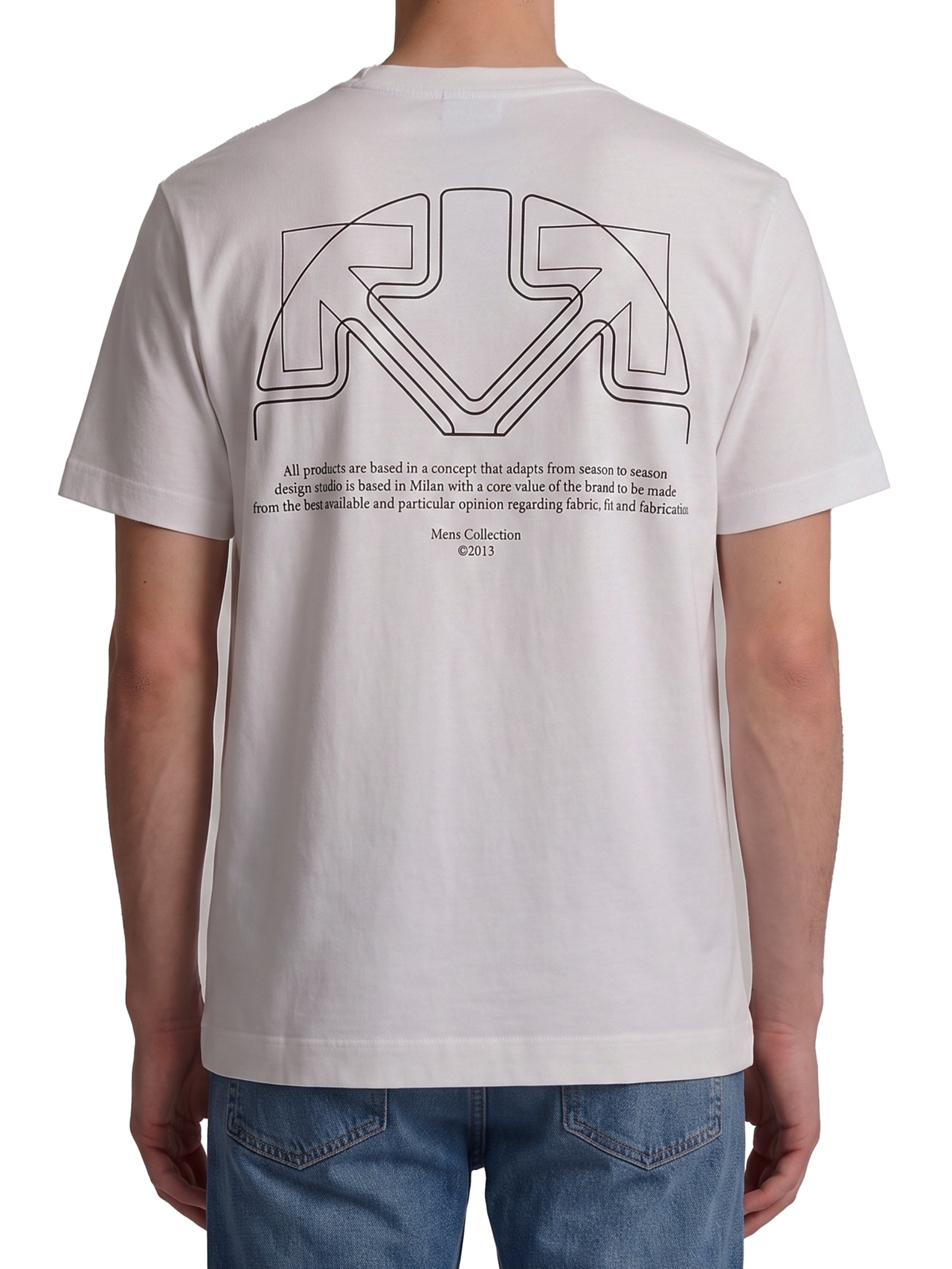 [Off White] T-shirts Short Sleeve FW26 OMAA120F26_JER01E10_100