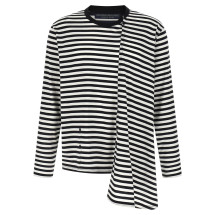 [YOHJI YAMAMOTO] Knitwear SS26 HKT56074WHTXBLK1