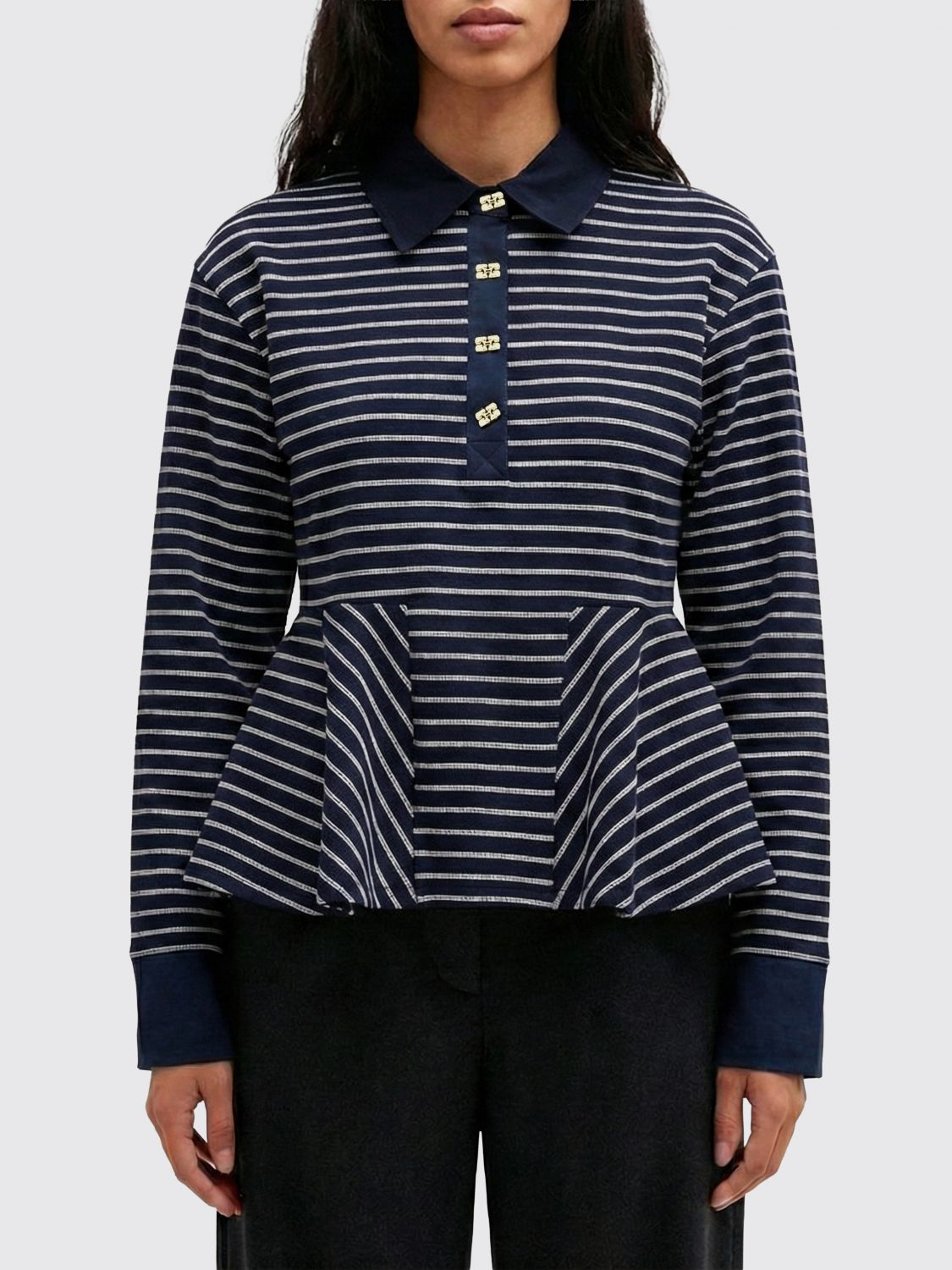 [GANNI] T-shirts Long Sleeve SS26 A1050063 683