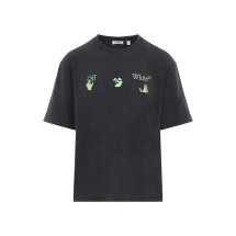 [Off-White] T-shirts Short Sleeve FW26 44MAA120F26J019001