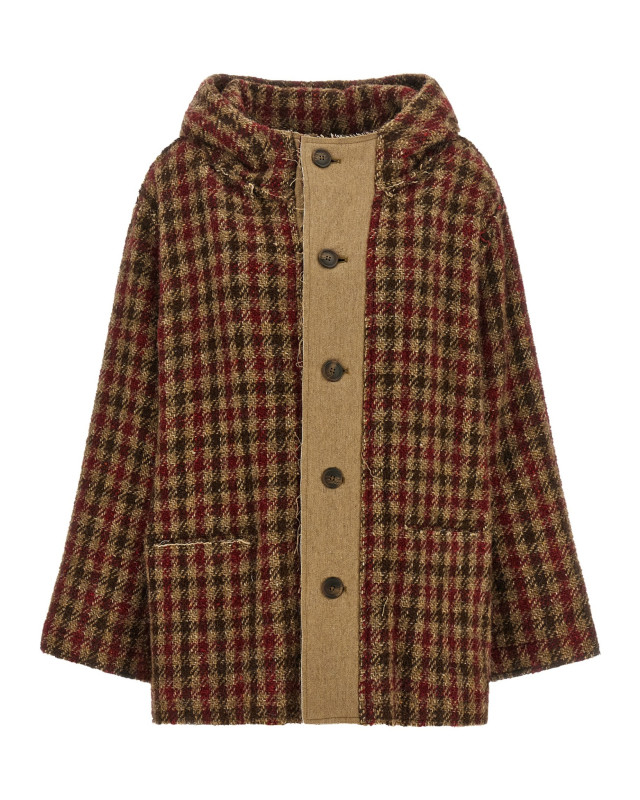 [R13] Casual Jacket FW26 R13WR704R879AKHAKIREDCHECK