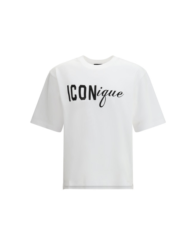 T-shirt in cotton with Icon graphic print