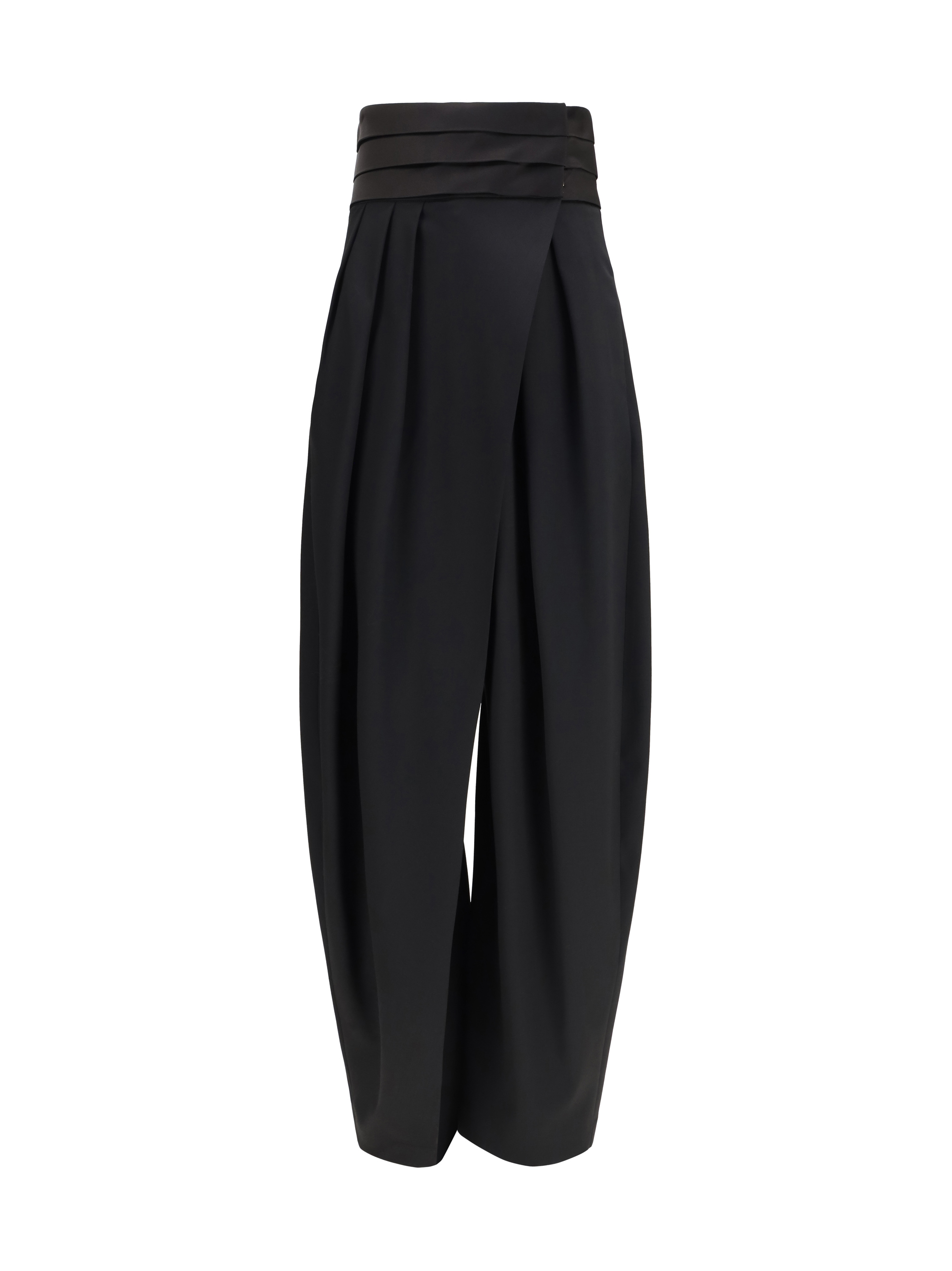 Rounded tuxedo wool Pants