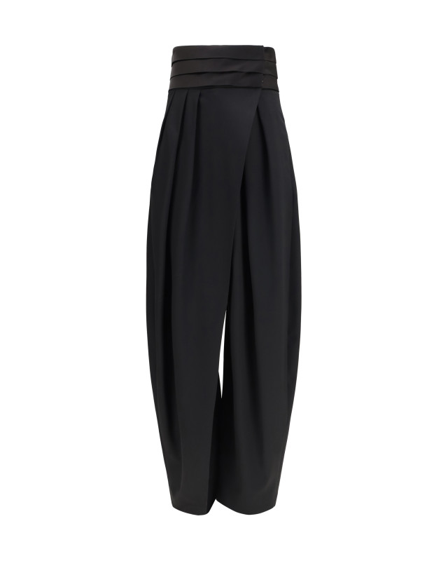 Rounded tuxedo wool Pants