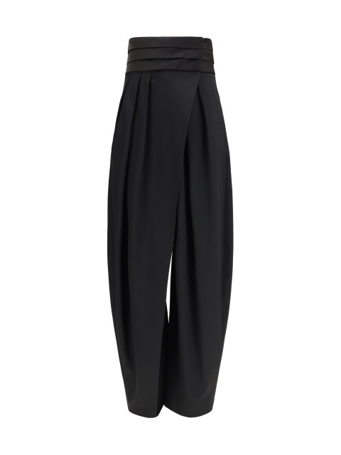 Rounded tuxedo wool Pants