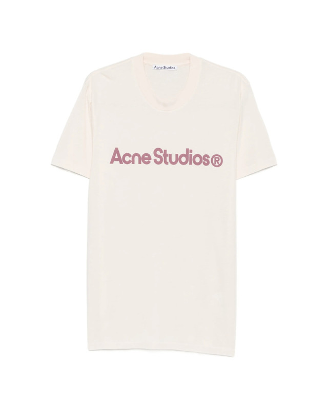 [Acne Studios] T-shirts Short Sleeve FW26 CL0489  PPINK