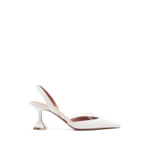[Amina Muaddi] Slingback FW26 LARA 70 WHITE