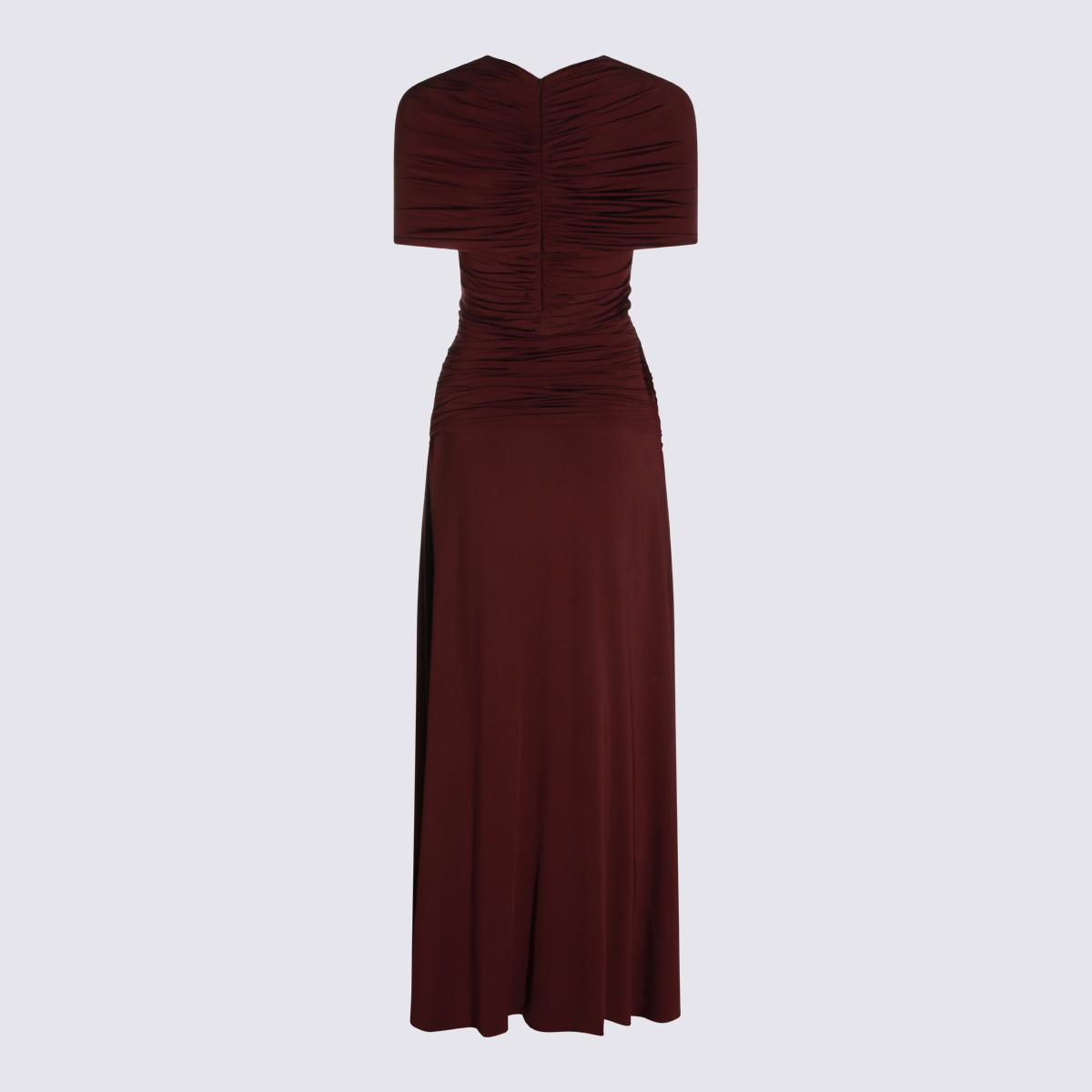 [Self - portrait] Short sleeve dress FW26 PF26098MBUBURGUNDY