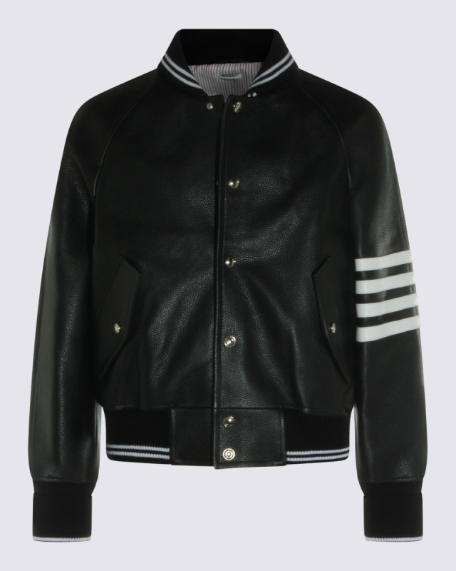 [Thom Browne] Leather Jacket FW26 MJO262YL0149001